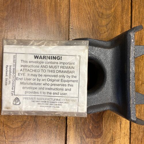 Premier Manufacturing #20 Drawbar Eye, Weld On 2-3/8 ID (3" Channel or 3" Square Tubing) - Image 5