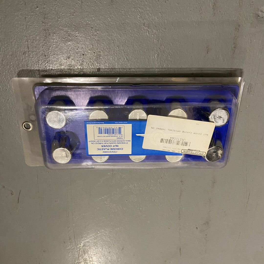 United Pacific 10064 Lug Nut Covers, 33mm X 2 3/4" Chrome Plastic (10 Pack) - Image 2