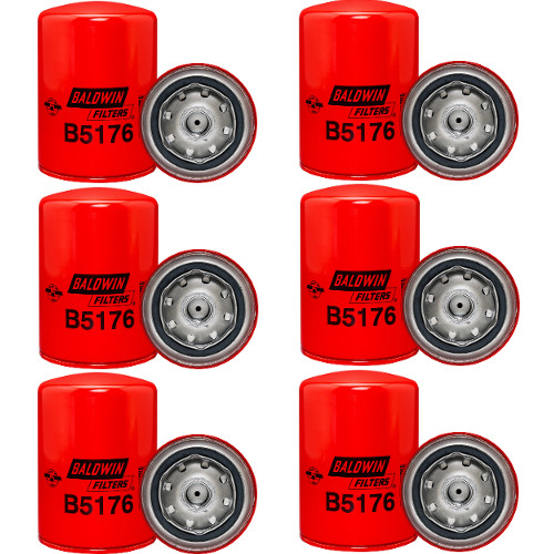 Baldwin B5176 Coolant Filter, Spin On (6 Pack) PIF Parts