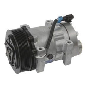 QUE QP7H15-4892 Compressor w/ Clutch, A/C, Sanden 4493 (Genuine)