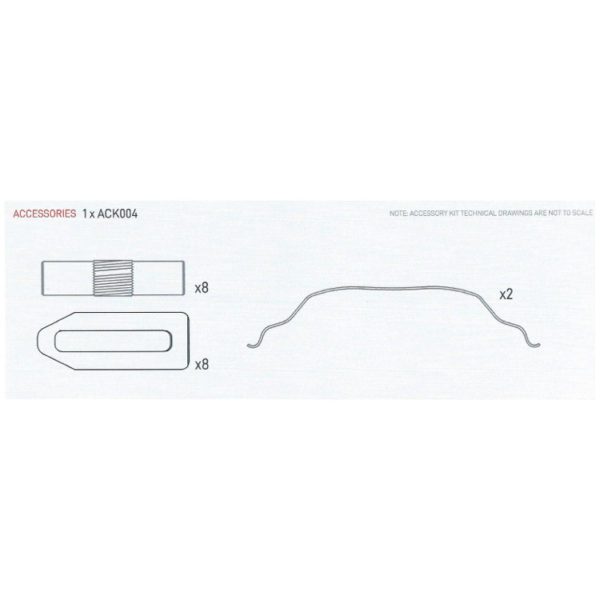Celect CS2909001B Air Disc Brake Pads for Lucas (Meritor) D-LISA Systems, D1312 - Image 3