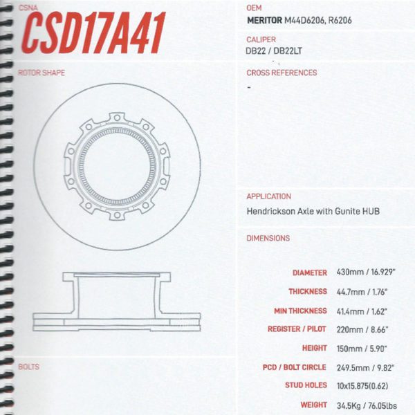 Celect CSD17A41 Air Disc