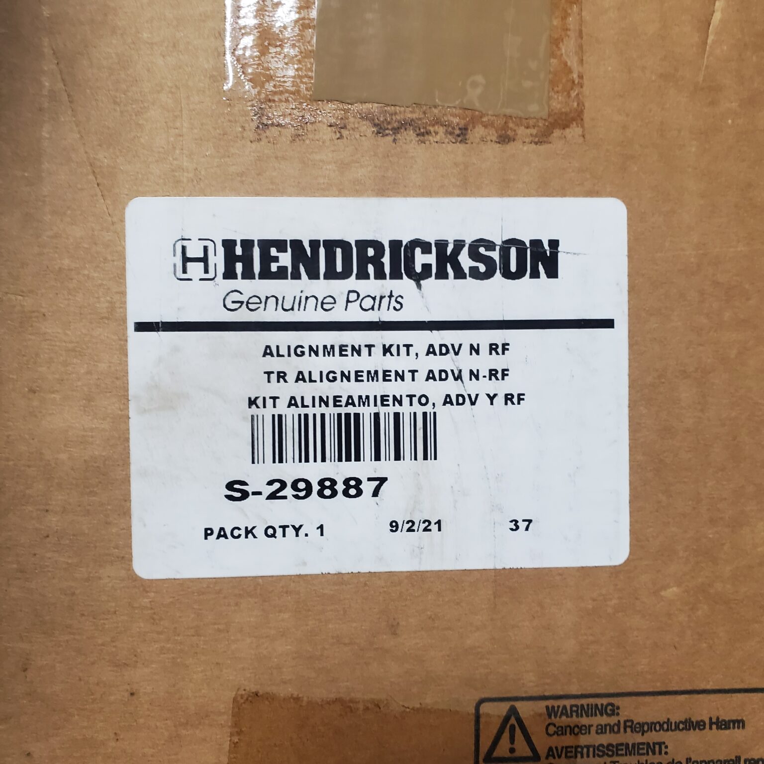 Hendrickson S29887 Alignment Kit RS20 Suspension(Roadranger) PIF Parts