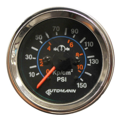 Automann 178-1103 Chrome Air Gauge 150psi 2-1/16" Diameter