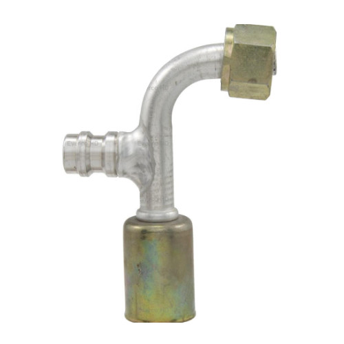 Everco 926909 AC Fitting w/ R134a Service Port, 90° Female Standard O-Ring (14938)