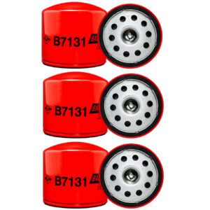 Baldwin B7131 Oil Filter, Spin-On (3 Pack)