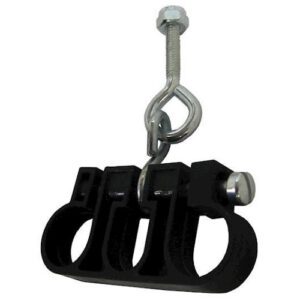 Haldex 11546 Hose Clamp 3-Hole Seperator w/ Swivel & Eyebolt 3/8 & 1/2 ID