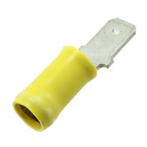TE Connectivity 66025-2 Quick Disconnect Terminal, Yellow, 10-12 AWG (70 Pack)