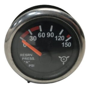 Freightliner A22-65539-002 Air Pressure Gauge Reservoir, Bright, PSI