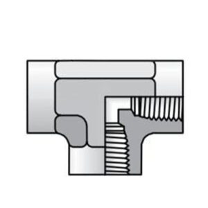 Parker 022T-2-2 Female Pipe Tee, 1/8"\27 (8 Pack)
