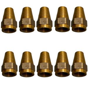 Tectran 41-4 Long Nut Milled 1/4" Tube (10 Pack)