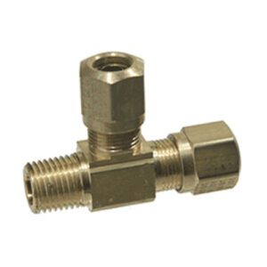 Street Tee Tube Fitting 3/8"T x 3/8"T x 3/8"P, Nylon Tube (PROBF2-113)