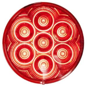 Peterson M826R-7 4" Light, Round LED, Red, Round LED, STT Lamp