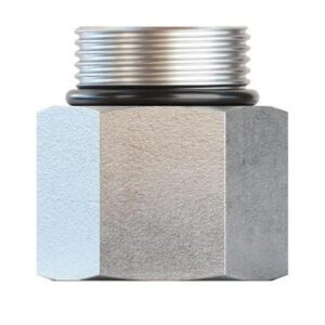 ZCS4269-32-32 Hydraulic Fitting, Straight Adapter 2" Male ORB (2-1/2" Threaded) x 2" Female