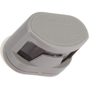Truck-Lite 26335 License Light, 26 Series, Incandescent, 1 Bulb, Rectangular, Gray Bracket Mount, Hardwired