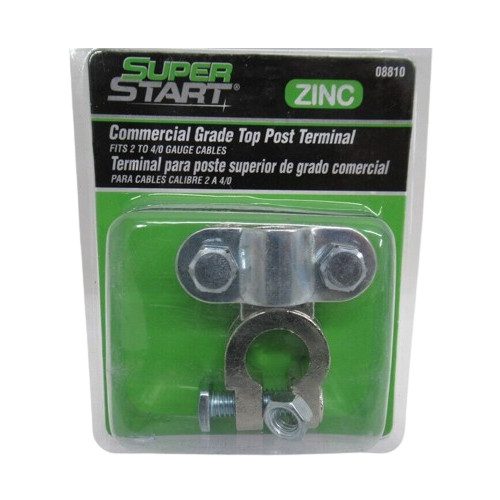 Super Start 08810 Terminal Top Post, Commercial Grade, Zinc