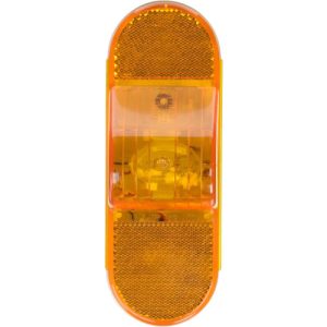 Truck-Lite 60215Y Turn Signal Light 60 Series Incandescent, Yellow Oval Lens, 1 Bulb, Grommet Mount, 12V