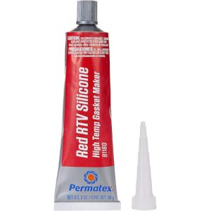 Permatex 81160 Silicone Gasket, Red RTV, High-Temp, 3 oz