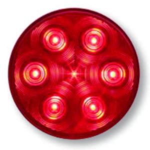 Road Choice STT13RWL Stop/Turn/Tail Light 4" Round Red