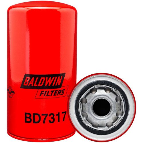 Baldwin BD7317 Oil Filter, Dual Flow, Spin-On