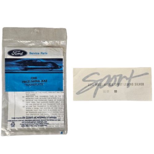 Ford F8CZ-16098-AAE Nameplate Emblem (Genuine)