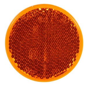 Truck-lite 45A Amber Reflector, 3", Stick-On