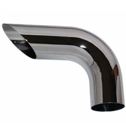 Grand Rock CSP-51218SC Dump Stack Pipe, 5" OD, Chrome, 90 Degree