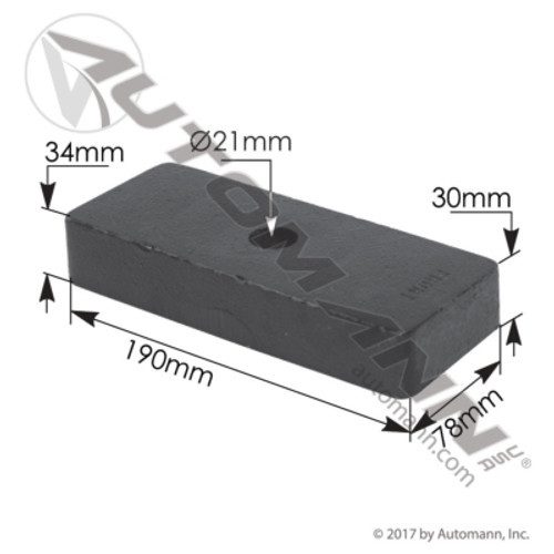 Mack ME16967 Spacer Block, 3-1/2" (Genuine)