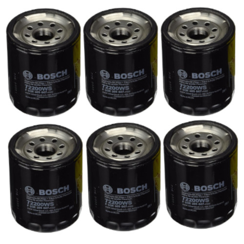 Bosch 72200WS Oil Filter, Engine (6 Pack) (Genuine)