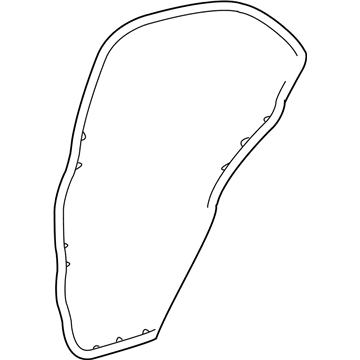 Ford 5G1Z-5425325-AC Door Weatherstrip Left Rear, (Sable, Taurus)