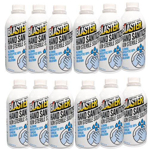 Blaster 8-HS-PR No Scent Hand Sanitizer 8.5 oz. - Case of 12
