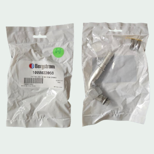 Bergstrom 1000022068 90 Degree Fitting, Female O-Ring Fitting No. 10 w/ Clamp Assembly