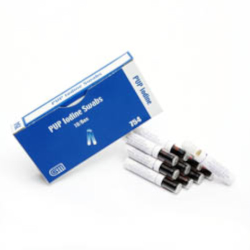 Certified Safety #754 PVP Iodine Swabs, Crushable 10 (Pack) (213-004)
