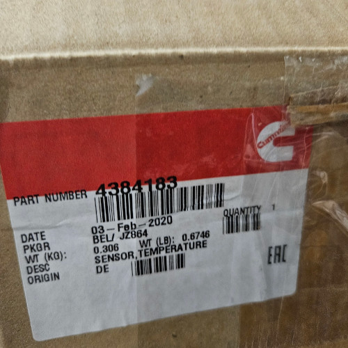 Cummins 4384183 Temperature Sensor, Exhaust Gas, SCR (Genuine OEM) - Image 2