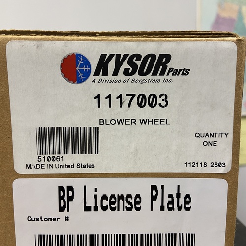 Kysor 1117003 Blower Wheel, CWHE 5 3/4 in. Diameter - Image 2