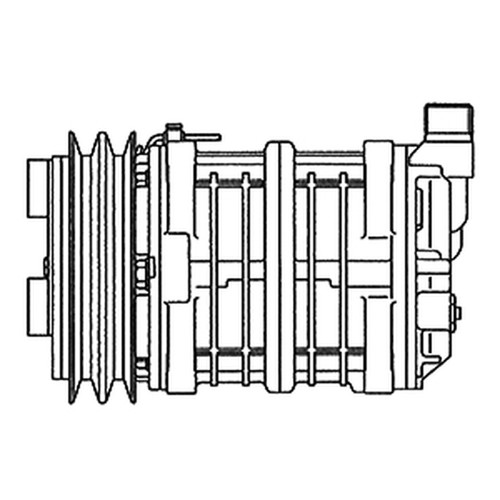 Kysor 1403110 Compressor w/ Clutch, TM-15HS (ABP N83 304035)
