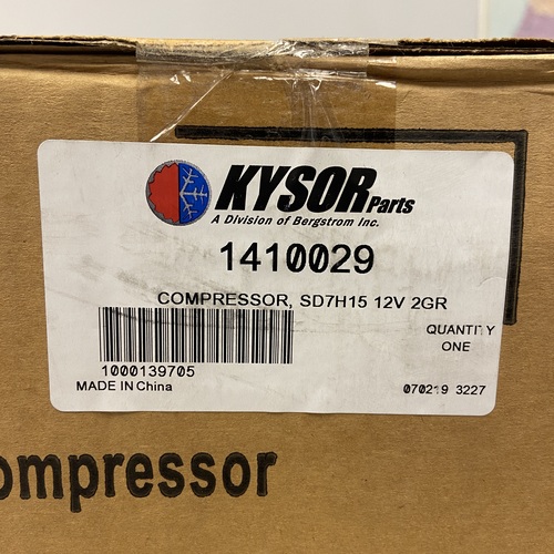 Kysor 1410029 A/C Compressor w/Clutch 12V R-134a w/ JD Head - Image 2