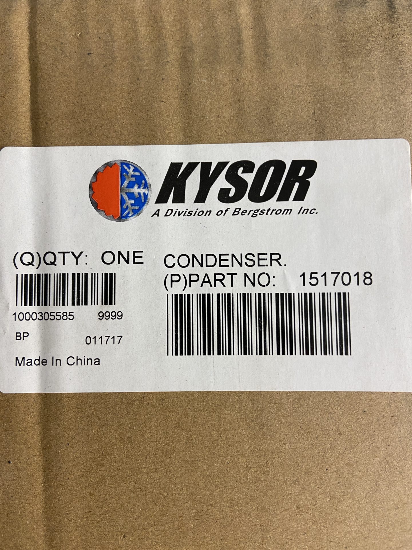 Kysor 1517018 AC Condenser Coil, N4778001 (Genuine Bergstrom) - Image 2