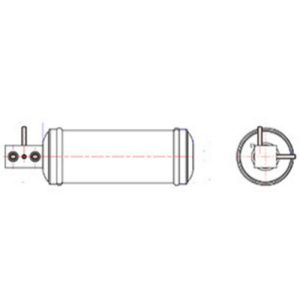 Kysor 1999228 Receiver Drier, 3 in. Diameter x 10 5/8 in. Long