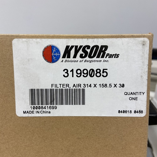 Kysor 3199085 Air Filter, Pleated, for International, Bergstrom 1000841699 - Image 2