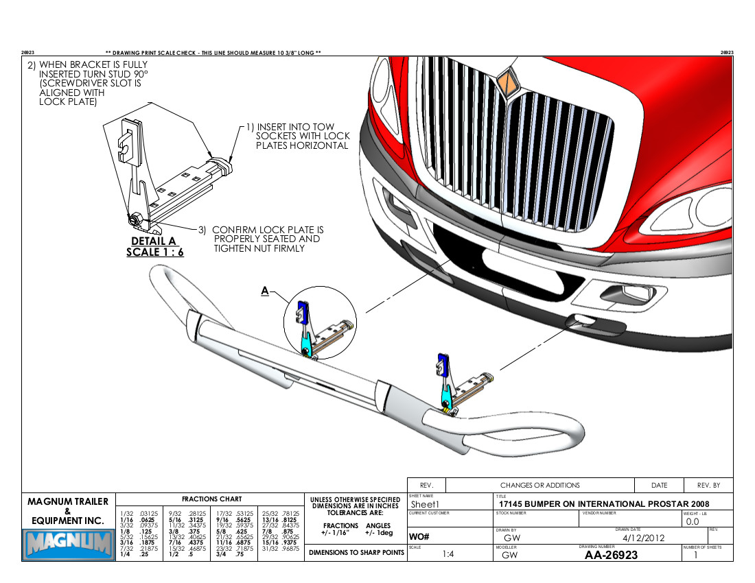 Navistar ProStar Grille Guard, Front Tube Bumper, Polished (2008-current)(Magnum 17145) - Image 4