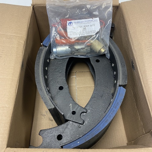 16.5" x 6" 4514Q Brake Shoe Kit, 23k Double Web w/ Hardware, Neobrake, Reman - Image 2