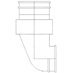 Freightliner 03-24255-000 Deceleration Elbow, FLX120, Lower M11