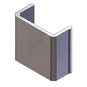 Utility 03-6400-0-022 Stake Pocket, Aluminum 1-7/8"x3-3/4