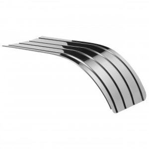 Fleet Engineers 034-01352 Single Fender from 034-01320 Set, Stainless Polished 18 Gauge, Tandem