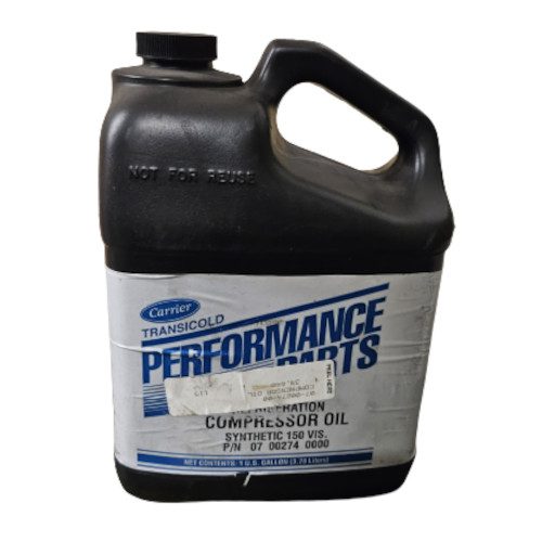 Carrier Refrigeration Compressor Oil, Synthetic 150 VIS, 1 Gallon (07-00274-00)