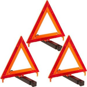 James King 1005 Warning Triangles, Reflector 3 Pack (Missing Red Case)