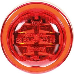 Truck-Lite 10275R Marker Clearance Light, 10 Series, High Profile, LED, Red Round, 8 Diode, 12V