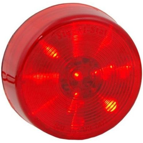 Truck-Lite 1050 Marker Light, LED, Red Round, 13 Diode, P2, Pl-10, 12V