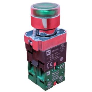 Wastebuilt 108-8253 Push Button, Illuminated, Green, 2NO